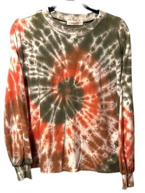 Hailey & Co. Tie-Dye Long Sleeve Top, Size M